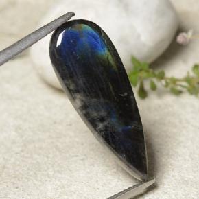 4.92캐럿 천연 다색 스펙트롤라이트, 배 모양, 불투명체