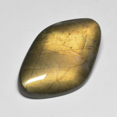 16.28캐럿 천연 멀티컬러 스펙트롤라이트, 멋진 모양, 27.9×17.7 mm, 불투명체