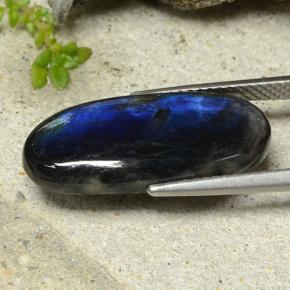 6.05캐럿 천연 멀티컬러 스펙트롤라이트, 타원형 컷, 21.6×9.6 mm, 불투명체