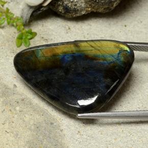 16.53캐럿 천연 멀티컬러 스펙트롤라이트, 멋진 모양, 28.9×19.5 mm, 불투명체