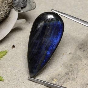 5.40캐럿 천연 다색 스펙트롤라이트, 배 모양, 불투명체