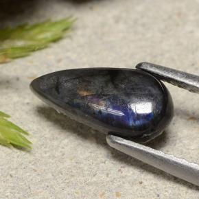 0.91캐럿 천연 멀티컬러 스펙트롤라이트, 배 모양, 10.5×5 mm, 불투명체