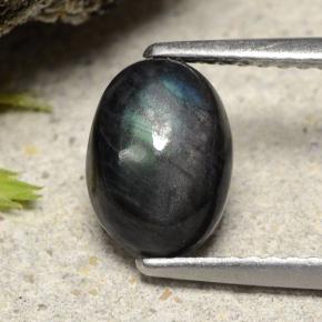 1.49캐럿 천연 다색 스펙트롤라이트, 타원형 컷, 불투명체