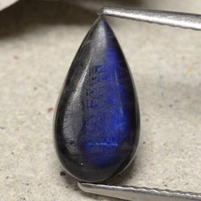 1.74캐럿 천연 다색 스펙트롤라이트, 배 모양, 불투명체