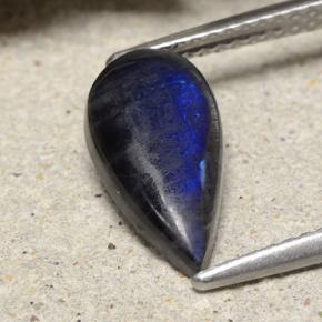 1.74캐럿 천연 다색 스펙트롤라이트, 배 모양, 불투명체