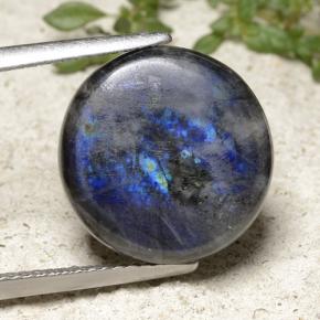 6.72캐럿 천연 다색 스펙트롤라이트, 라운드 컷, 불투명체