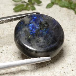 6.72캐럿 천연 다색 스펙트롤라이트, 라운드 컷, 불투명체