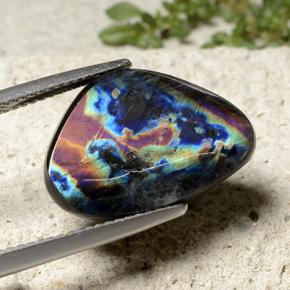 9.03캐럿 천연 멀티컬러 스펙트롤라이트, 멋진 모양, 18.8×13 mm, 불투명체