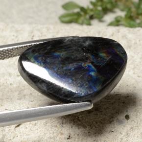 9.03캐럿 천연 멀티컬러 스펙트롤라이트, 멋진 모양, 18.8×13 mm, 불투명체