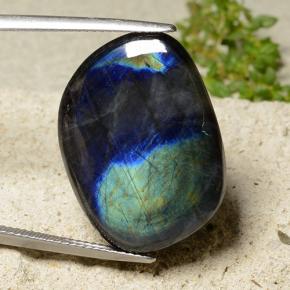 18.14캐럿 천연 멀티컬러 스펙트롤라이트, 멋진 모양, 25.1×18.4 mm, 불투명체
