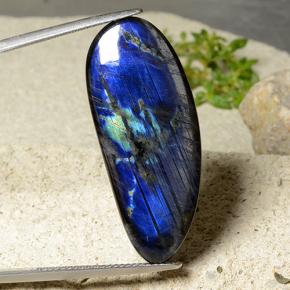 16.83캐럿 천연 멀티컬러 스펙트롤라이트, 멋진 모양, 35×14.6 mm, 불투명체