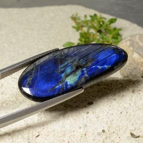 16.83캐럿 천연 멀티컬러 스펙트롤라이트, 멋진 모양, 35×14.6 mm, 불투명체