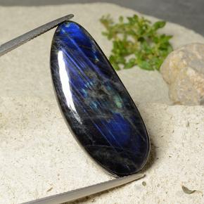 16.83캐럿 천연 멀티컬러 스펙트롤라이트, 멋진 모양, 35×14.6 mm, 불투명체