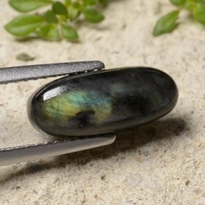 2.84캐럿 천연 다색 스펙트롤라이트, 타원형 컷, 불투명체