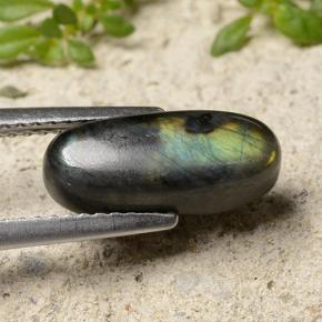 2.84캐럿 천연 다색 스펙트롤라이트, 타원형 컷, 불투명체