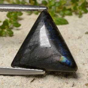 4.11캐럿 천연 멀티컬러 스펙트롤라이트, 트릴리언, 15.3×14.1 mm, 불투명체
