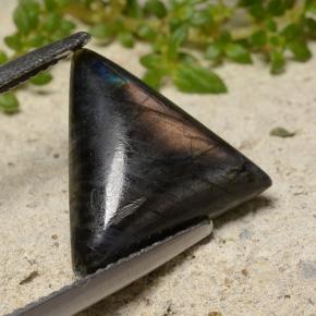 4.11캐럿 천연 멀티컬러 스펙트롤라이트, 트릴리언, 15.3×14.1 mm, 불투명체