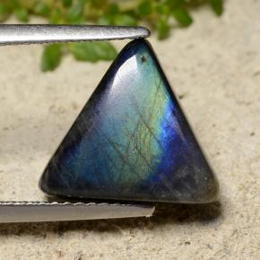 4.03캐럿 천연 멀티컬러 스펙트롤라이트, 트릴리언, 12.6×11.5 mm, 불투명체