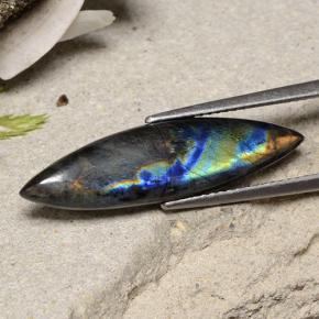 4.89캐럿 천연 멀티컬러 스펙트롤라이트, 마퀴즈, 28.7×7.6 mm, 불투명체