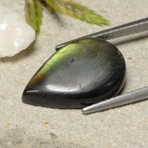 6.53캐럿 천연 다색 스펙트롤라이트, 배 모양, 불투명체