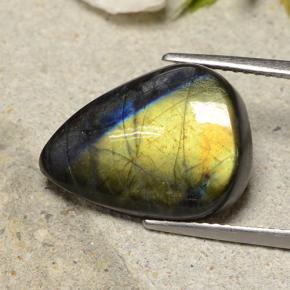8.06캐럿 천연 멀티컬러 스펙트롤라이트, 배 모양, 17.1×12.2 mm, 불투명체
