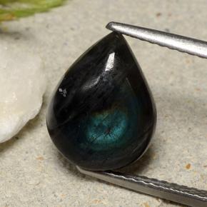 3.05캐럿 천연 다색 스펙트롤라이트, 배 모양, 불투명체