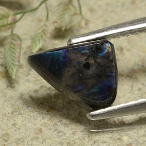 1.09캐럿 천연 멀티컬러 스펙트롤라이트, 멋진 모양, 8.9×6.4 mm, 불투명체