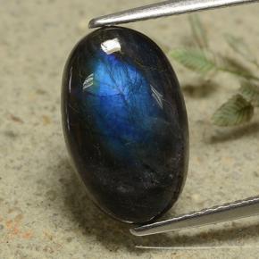 3.22캐럿 천연 멀티컬러 스펙트롤라이트, 타원형 컷, 14.4×9.1 mm, 불투명체