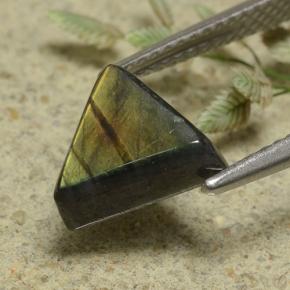 1.89캐럿 천연 멀티컬러 스펙트롤라이트, 트릴리언, 9×8.2 mm, 불투명체