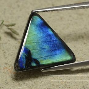 5.79캐럿 천연 멀티컬러 스펙트롤라이트, 트릴리언, 17.8×15.8 mm, 불투명체