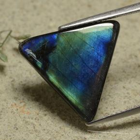 5.79캐럿 천연 멀티컬러 스펙트롤라이트, 트릴리언, 17.8×15.8 mm, 불투명체