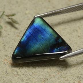 5.79캐럿 천연 멀티컬러 스펙트롤라이트, 트릴리언, 17.8×15.8 mm, 불투명체