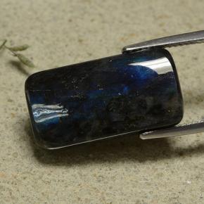 13.18캐럿 천연 멀티컬러 스펙트롤라이트, 쿠션 컷, 21.6×11.5 mm, 불투명체