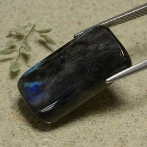 13.18캐럿 천연 멀티컬러 스펙트롤라이트, 쿠션 컷, 21.6×11.5 mm, 불투명체