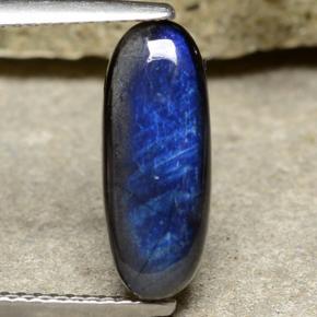 2.03캐럿 천연 멀티컬러 스펙트롤라이트, 타원형 컷, 14.8×5.9 mm, 불투명체