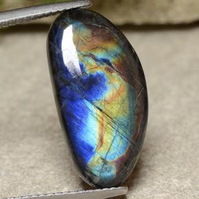 5.82캐럿 천연 멀티컬러 스펙트롤라이트, 멋진 모양, 21×10.8 mm, 불투명체