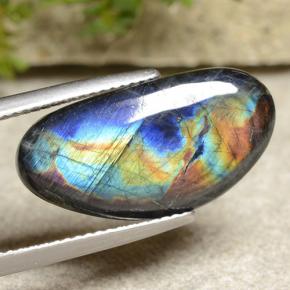 5.82캐럿 천연 멀티컬러 스펙트롤라이트, 멋진 모양, 21×10.8 mm, 불투명체
