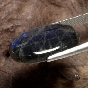 16.82캐럿 천연 다색 스펙트롤라이트, 타원형 컷, 불투명체