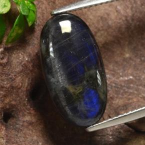 5.07캐럿 천연 다색 스펙트롤라이트, 타원형 컷, 불투명체