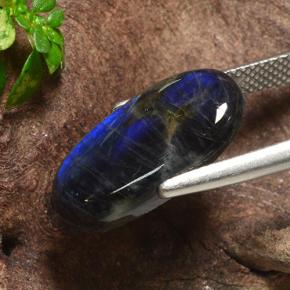 5.07캐럿 천연 다색 스펙트롤라이트, 타원형 컷, 불투명체