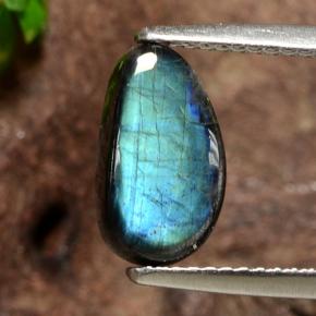 1.95캐럿 천연 다색 스펙트롤라이트, 멋진 모양, 불투명체