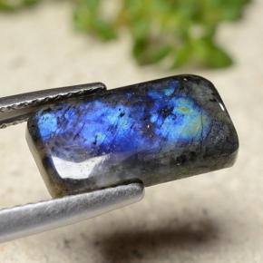 3.36캐럿 천연 멀티컬러 스펙트롤라이트, 쿠션 컷, 13.9×7.8 mm, 불투명체