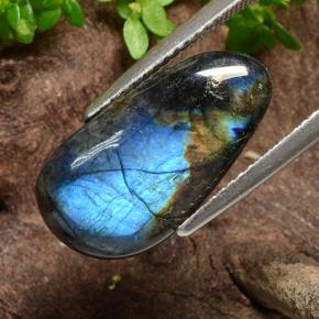 4.56캐럿 천연 다색 스펙트롤라이트, 배 모양, 불투명체