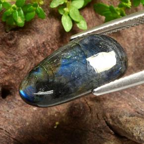 4.56캐럿 천연 다색 스펙트롤라이트, 배 모양, 불투명체