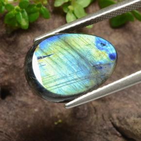 4.55캐럿 천연 다색 스펙트롤라이트, 배 모양, 불투명체