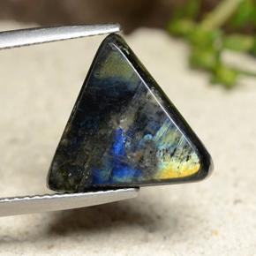 4.79캐럿 천연 멀티컬러 스펙트롤라이트, 트릴리언, 15.2×13.6 mm, 불투명체
