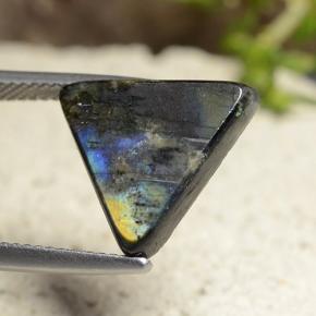 4.79캐럿 천연 멀티컬러 스펙트롤라이트, 트릴리언, 15.2×13.6 mm, 불투명체