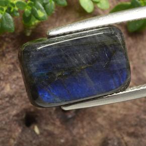 6.10캐럿 천연 멀티컬러 스펙트롤라이트, 쿠션 컷, 14.9×9.5 mm, 불투명체