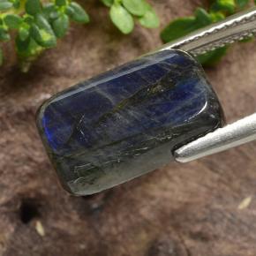 6.10캐럿 천연 멀티컬러 스펙트롤라이트, 쿠션 컷, 14.9×9.5 mm, 불투명체