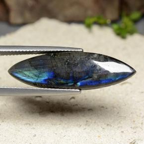 7.52캐럿 천연 멀티컬러 스펙트롤라이트, 마퀴즈, 31.1×9.3 mm, 불투명체